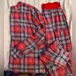 PINK plaid sleep set